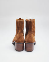 Vintage 90's Women's Frye Suede Heeled Ankle Boots - UK 6