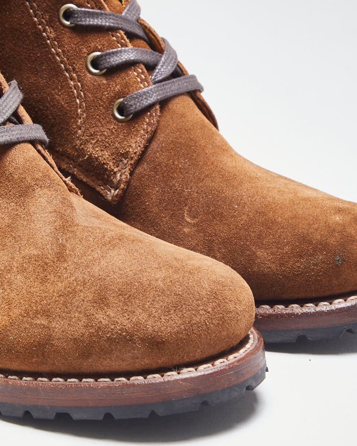 Vintage 90's Women's Frye Suede Heeled Ankle Boots - UK 6