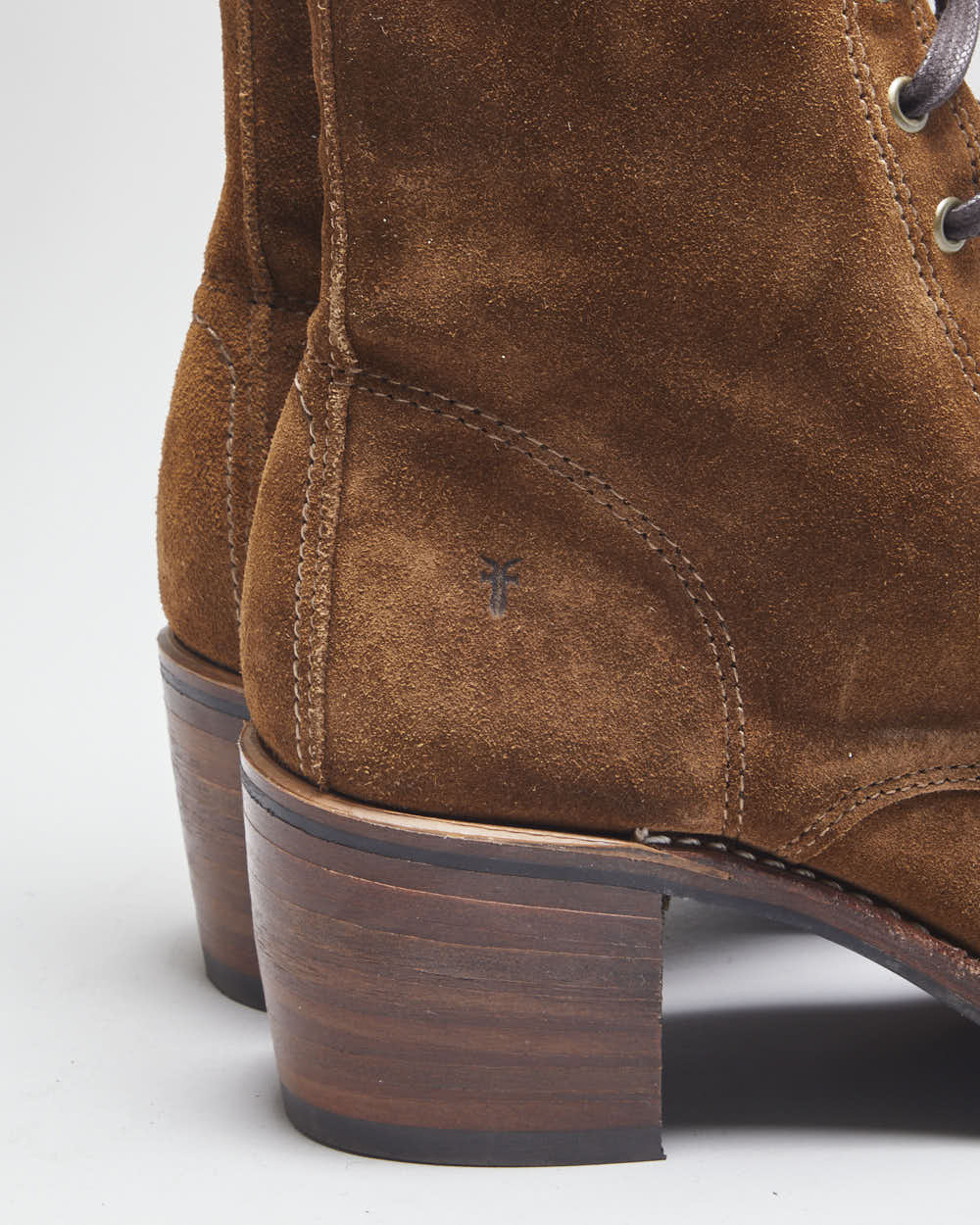 Vintage 90's Women's Frye Suede Heeled Ankle Boots - UK 6