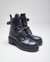 Vintage Salvatore Ferragamo Heeled Black Ankle Boots - UK 8