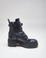 Vintage Salvatore Ferragamo Heeled Black Ankle Boots - UK 8