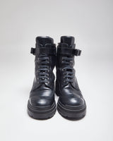 Vintage Salvatore Ferragamo Heeled Black Ankle Boots - UK 8