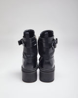 Vintage Salvatore Ferragamo Heeled Black Ankle Boots - UK 8