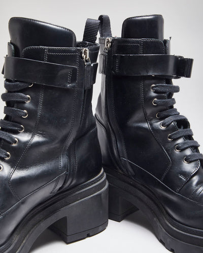 Vintage Salvatore Ferragamo Heeled Black Ankle Boots - UK 8