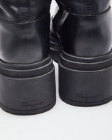 Vintage Salvatore Ferragamo Heeled Black Ankle Boots - UK 8
