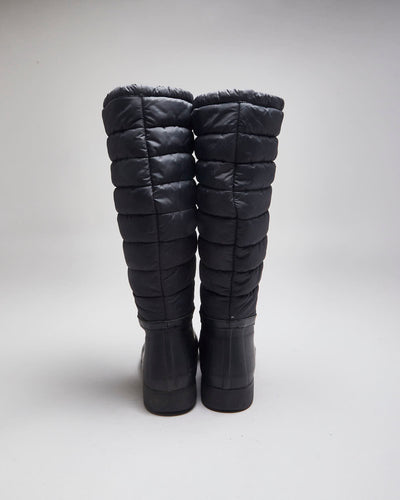 Vintage Women's Hunter Puffer Insulated Rubber Welly Boots - UK 7