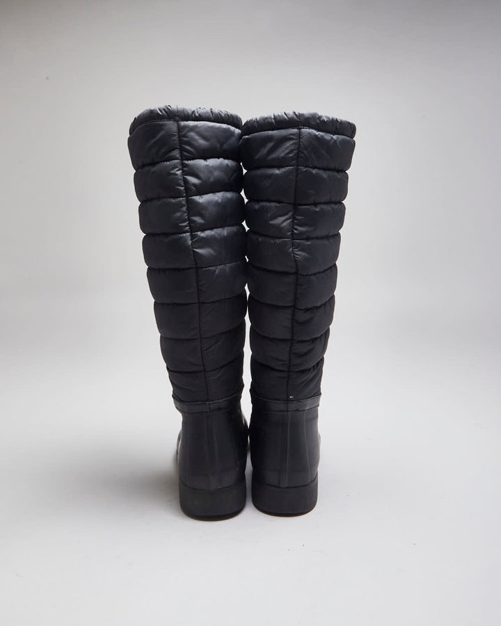 Vintage Women's Hunter Puffer Insulated Rubber Welly Boots - UK 7