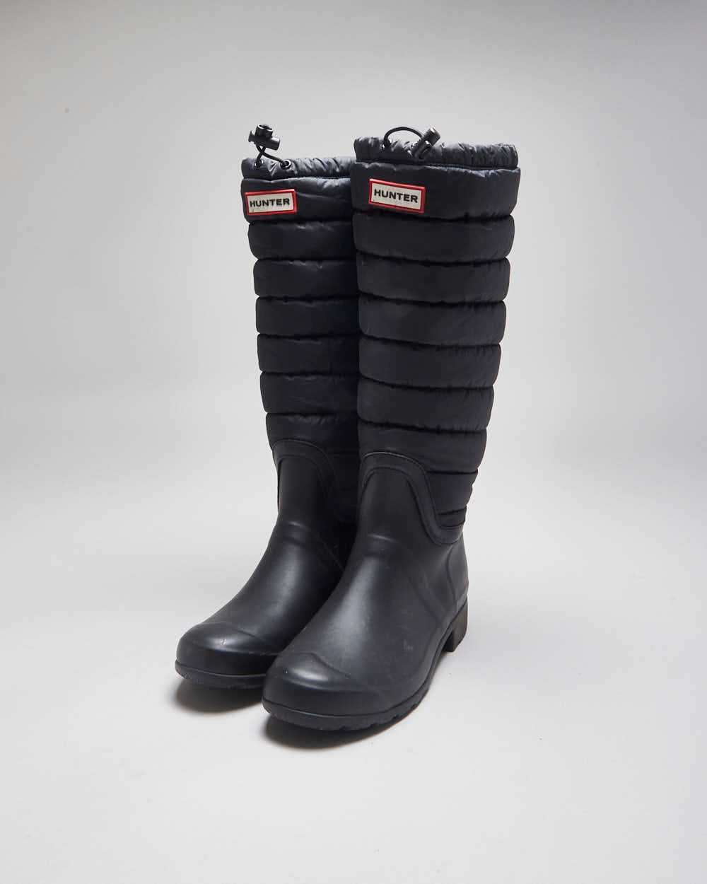 Vintage Women's Hunter Puffer Insulated Rubber Welly Boots - UK 7