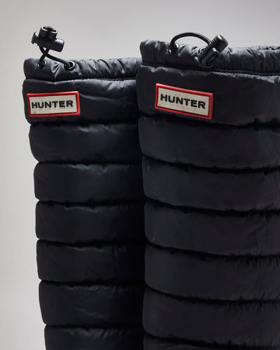 Vintage Women's Hunter Puffer Insulated Rubber Welly Boots - UK 7