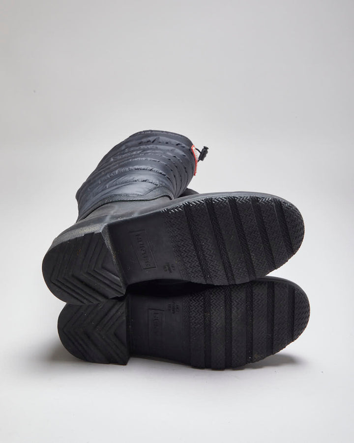 Vintage Women's Hunter Puffer Insulated Rubber Welly Boots UK