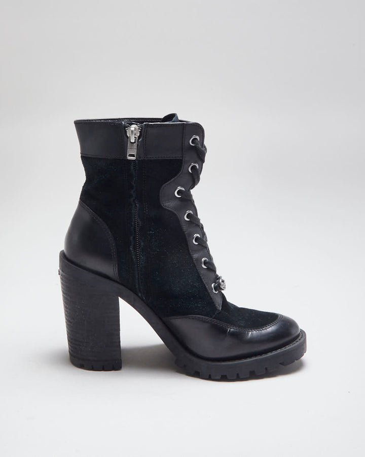 Vintage Y2K Women's Coach Heeled Ankle Boots - UK 5