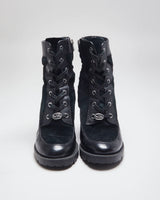 Vintage Y2K Women's Coach Heeled Ankle Boots - UK 5