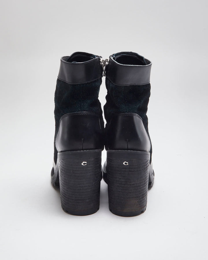 Vintage Y2K Women's Coach Heeled Ankle Boots - UK 5