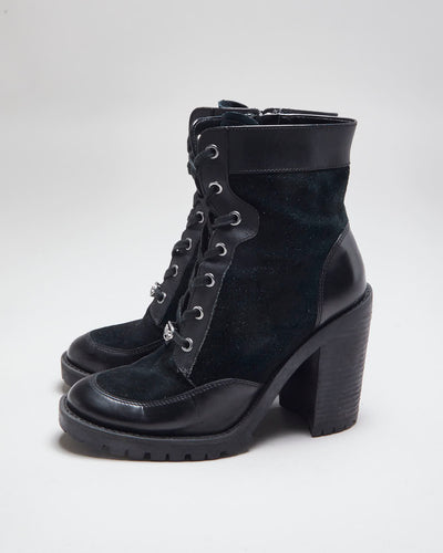 Vintage Y2K Women's Coach Heeled Ankle Boots - UK 5