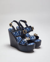 Vintage Y2K Women's Tory Burch Patterned Wedges - UK 6