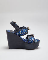 Vintage Y2K Women's Tory Burch Patterned Wedges - UK 6