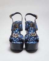 Vintage Y2K Women's Tory Burch Patterned Wedges - UK 6