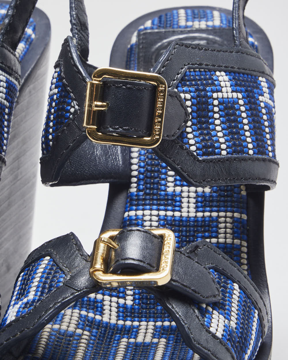 Vintage Y2K Women's Tory Burch Patterned Wedges - UK 6