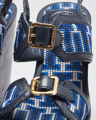 Vintage Y2K Women's Tory Burch Patterned Wedges - UK 6