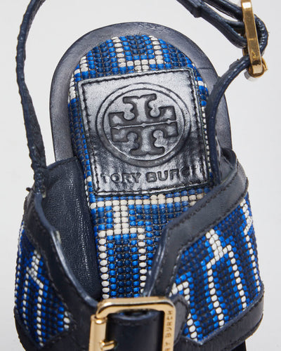 Vintage Y2K Women's Tory Burch Patterned Wedges - UK 6