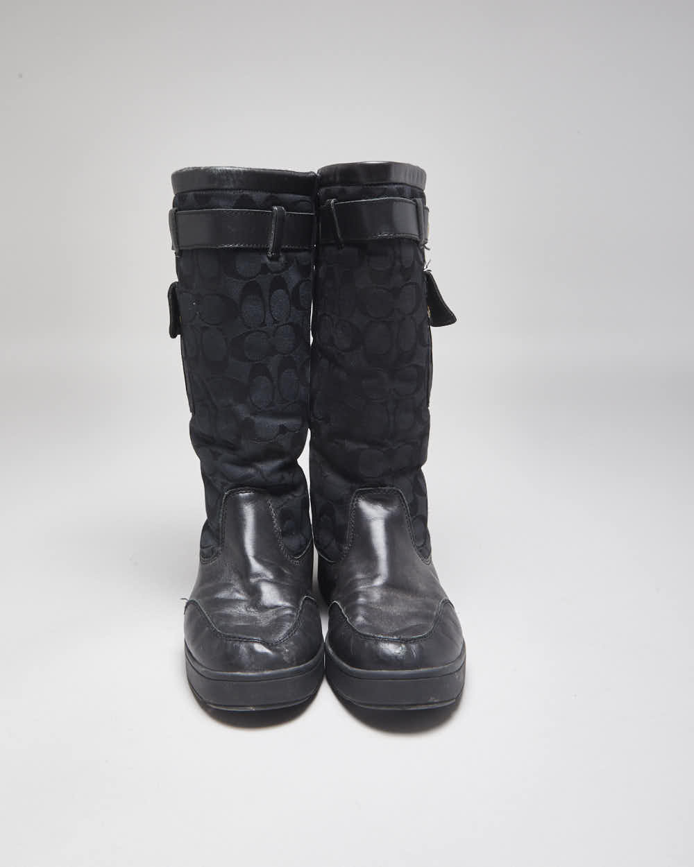 Coach Monogram Black Boots - UK6
