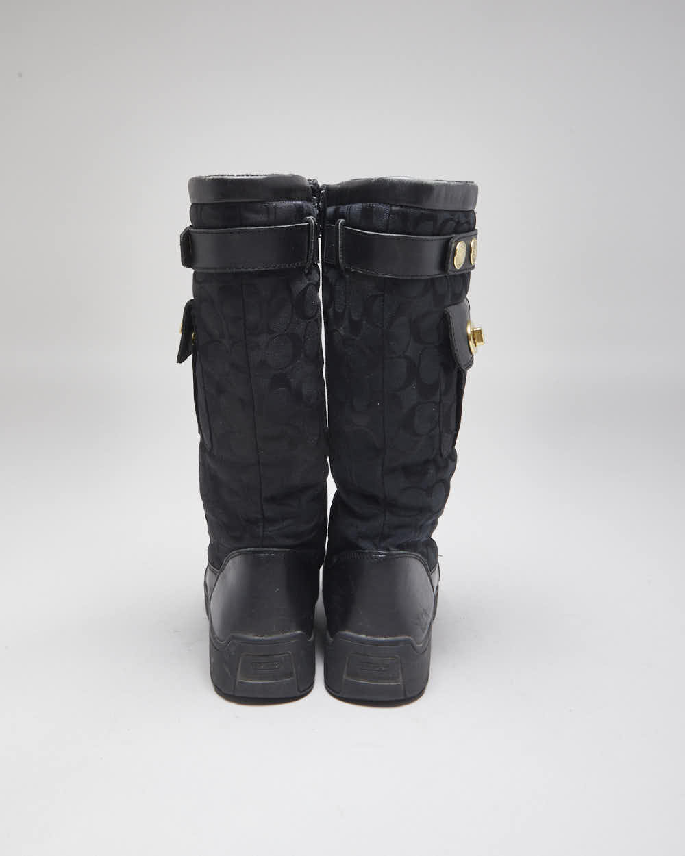 Coach Monogram Black Boots - UK6