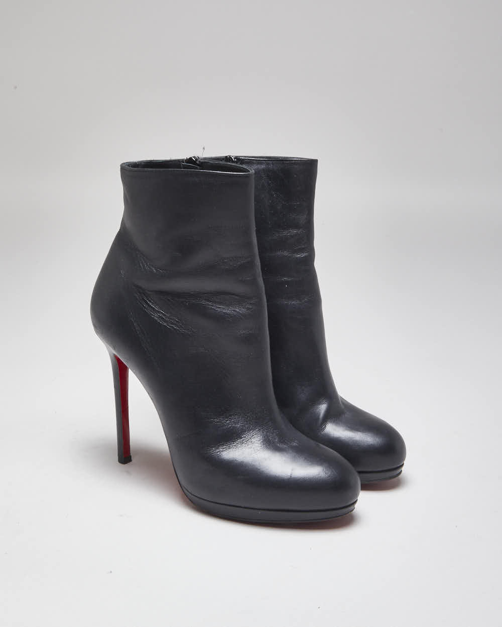 Christian Louboutin Black Heeled Ankle Boots - UK6