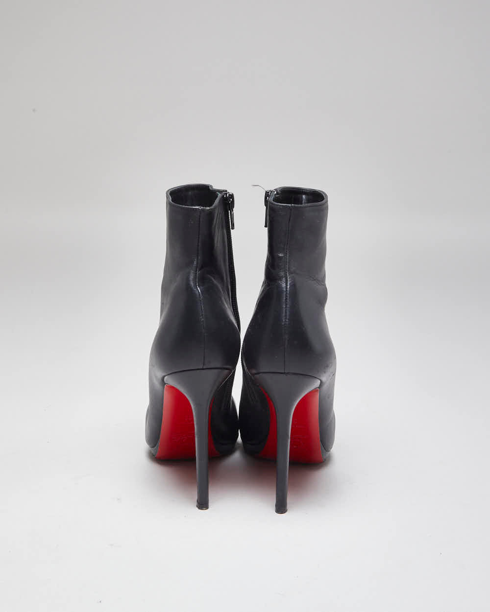 Christian Louboutin Black Heeled Ankle Boots - UK6