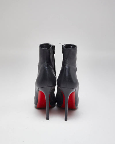 Christian Louboutin Black Heeled Ankle Boots - UK6
