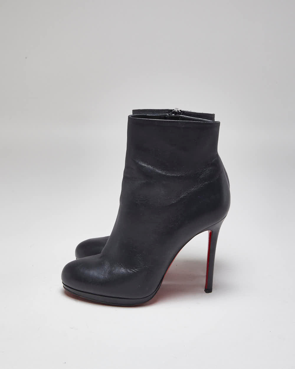 Christian Louboutin Black Heeled Ankle Boots - UK6