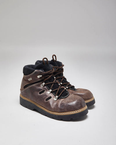 Sorel Brown Leather Walking Boots - UK5