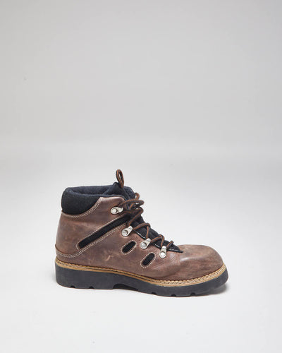 Sorel Brown Leather Walking Boots - UK5