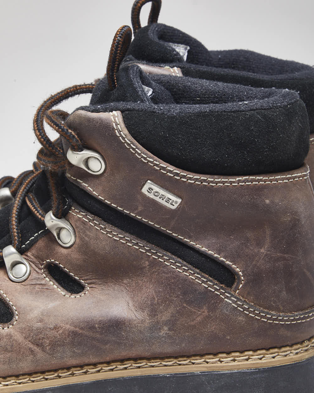 Sorel Brown Leather Walking Boots - UK5