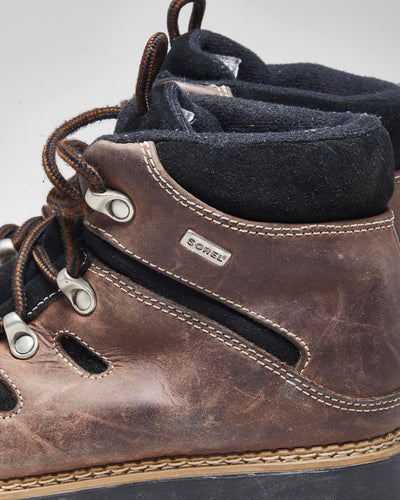 Sorel Brown Leather Walking Boots - UK5