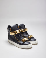 Giuseppe Zanotti High Top Leather Strap Trainers - UK 3.5