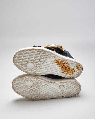 Giuseppe Zanotti High Top Leather Strap Trainers - UK 3.5
