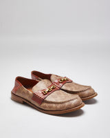 Coach Monogram Print Soft Back Leather Loafers - UK 4.5