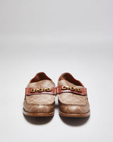 Coach Monogram Print Soft Back Leather Loafers - UK 4.5