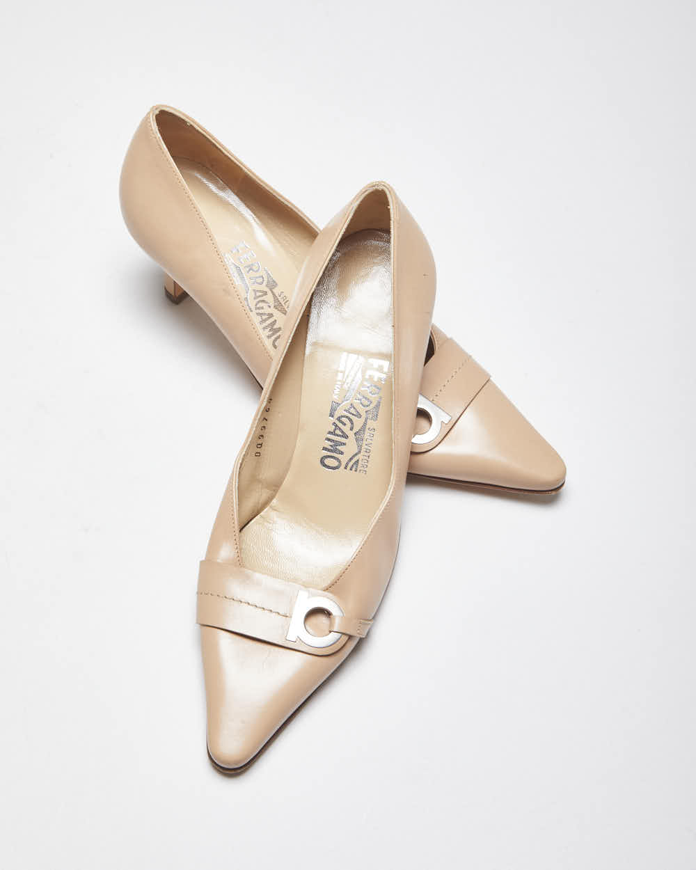 Vintage Women's Salvatore Ferragamo Narrow Heeled Shoes - UK 4.5