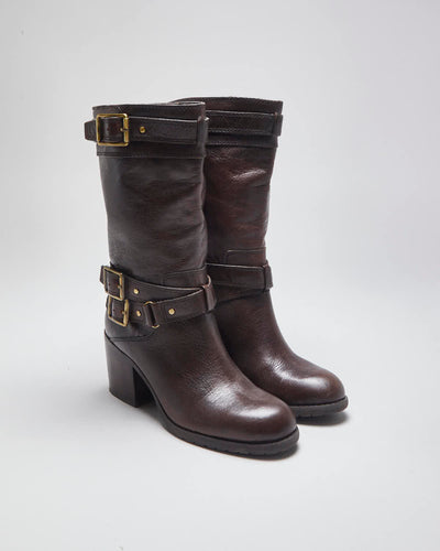Vintage Y2k 00s Jessica Simpson Leather Boots - UK4