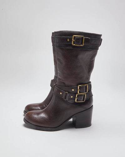 Vintage Y2k 00s Jessica Simpson Leather Boots - UK4