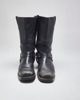 Vintage Boulet Black leather Biker Boots - UK7