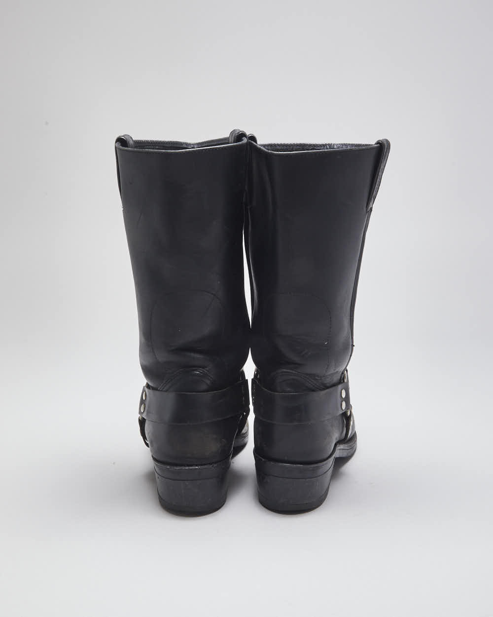 Vintage Boulet Black leather Biker Boots - UK7