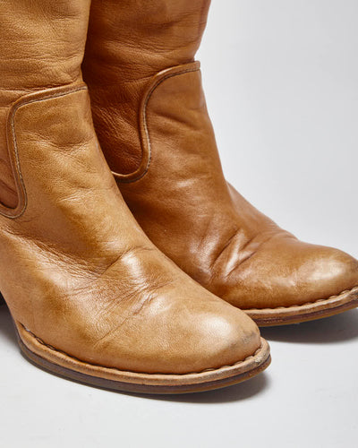 Vintage Frye Soft Leather Boots - UK6