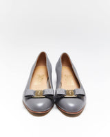 Vintage Salvatore Ferragamo Grey Heels - Uk3
