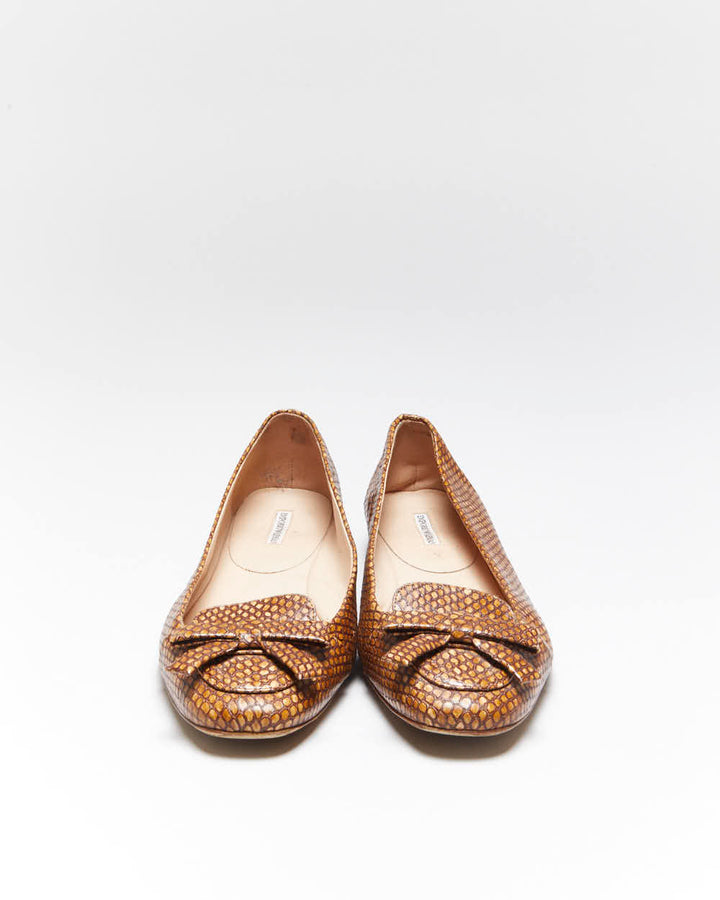 Vintage Georgio Armani Croc Ballet Loafer - UK4.5
