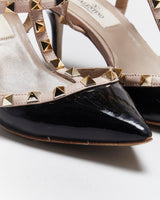 Vintage Valentino Rockstud Patent Leather Heels - UK 3