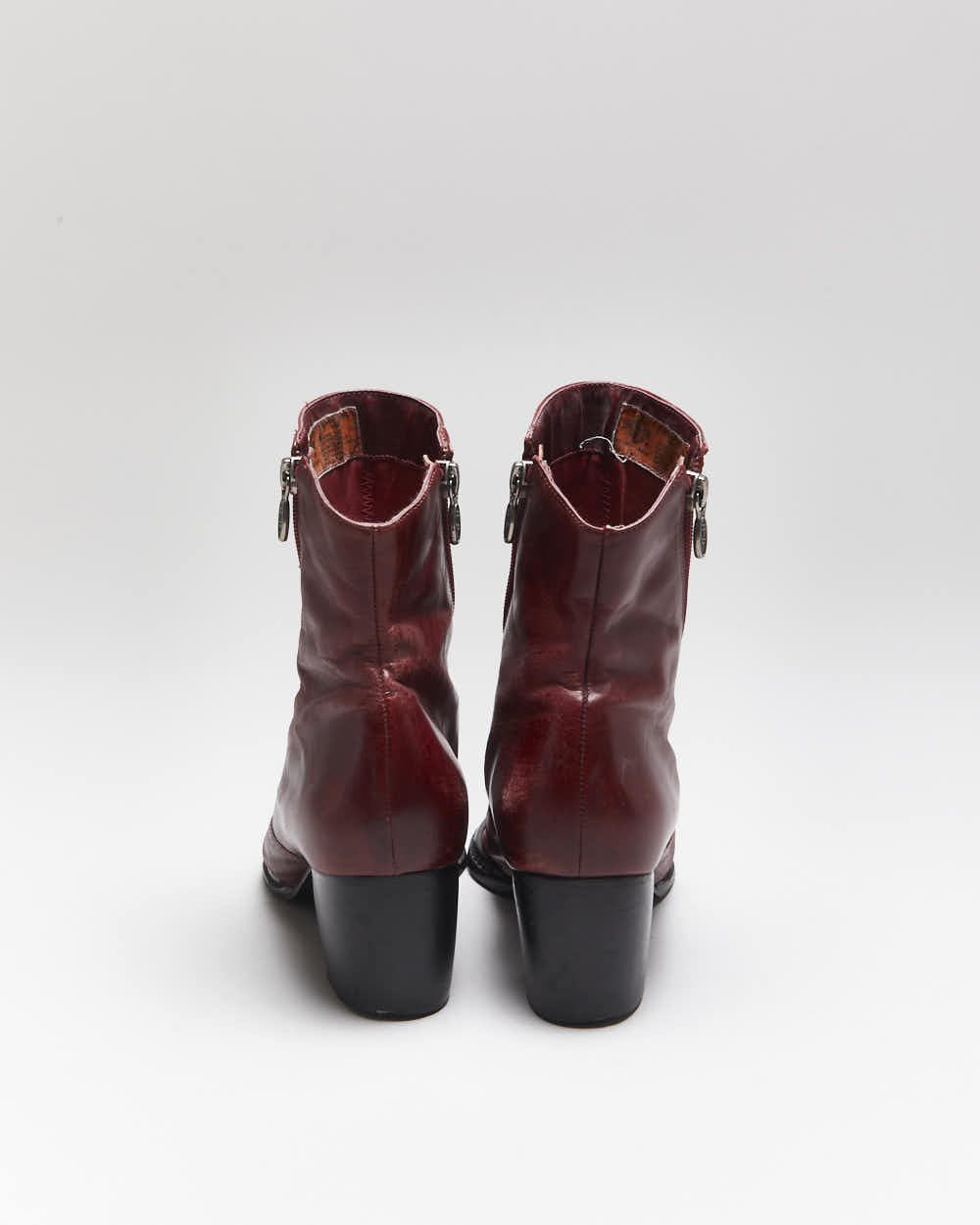 Vintage Harley Davidson Pointy Leather Boots - UK5.5