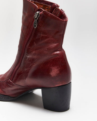 Vintage Harley Davidson Pointy Leather Boots - UK5.5