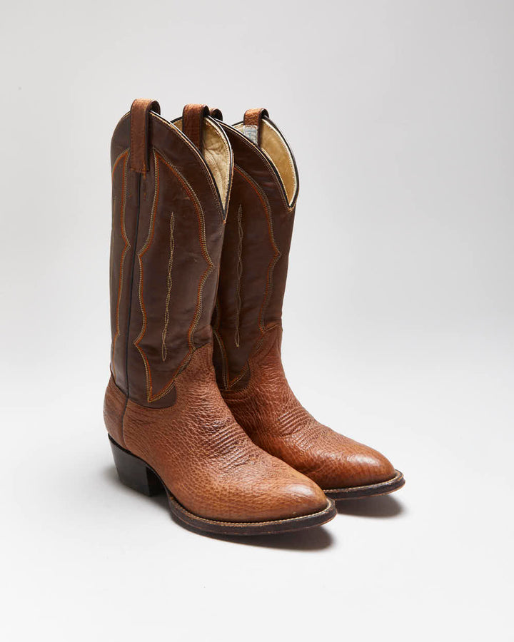Vintage G.E. Leather Cowboy Boots - UK6